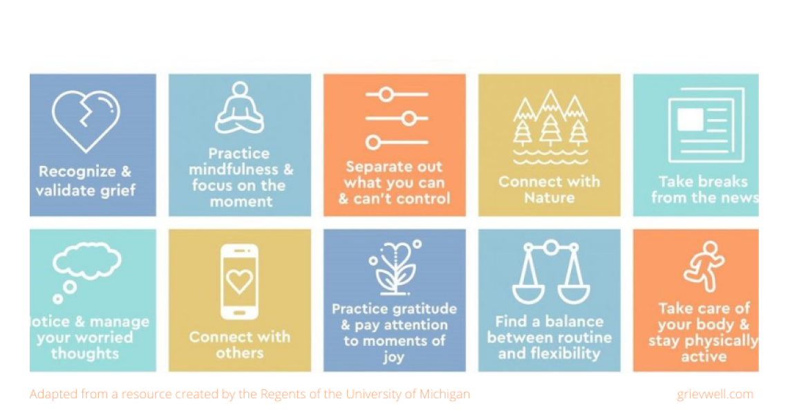 Infographic on Self-care and COVID-19