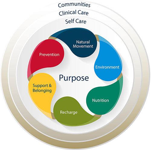 Purpose, Self Care, Clinical Care, Communities